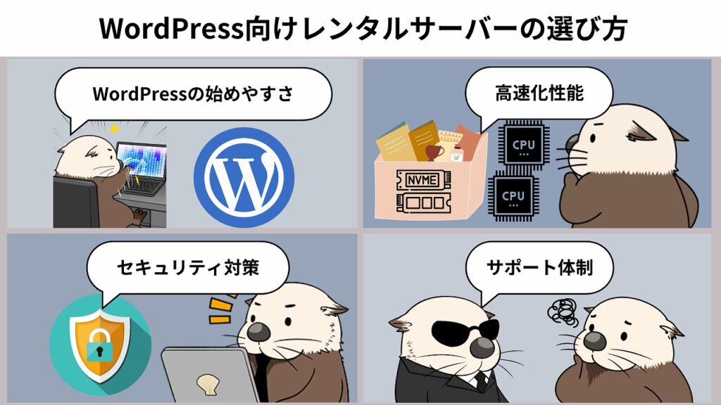 WordPress向けレンタルサーバーの選び
