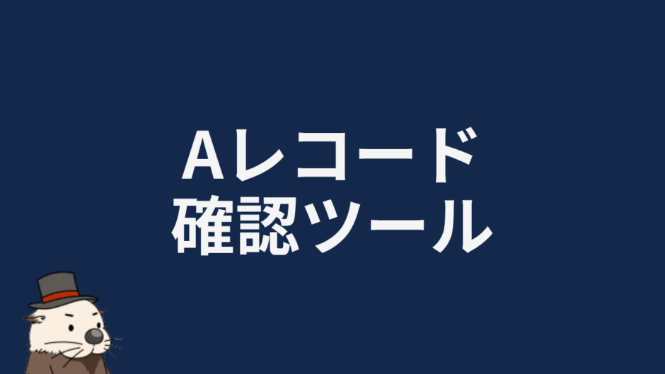 Aレコード確認ツール
